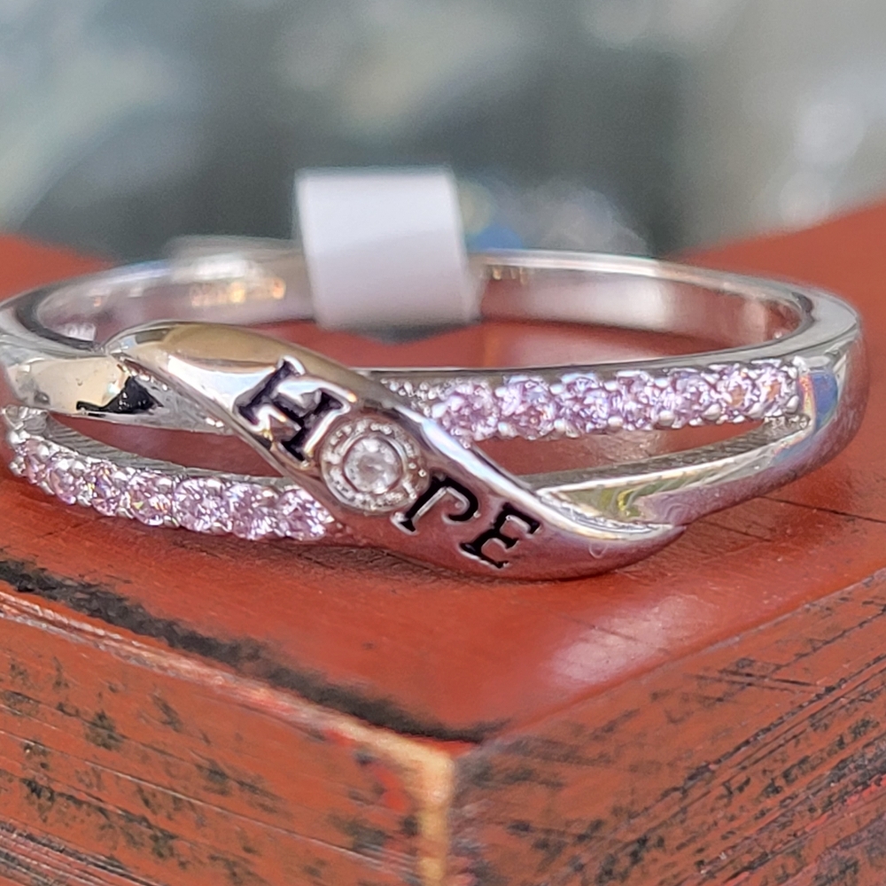 💍2 for $20 NWT Hope Ring with Pink Crystals